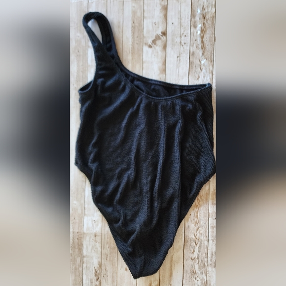 Good American ribbed one-piece swimsuit 5/6 2xl / 3xl womens black NWOT - Picture 3 of 4